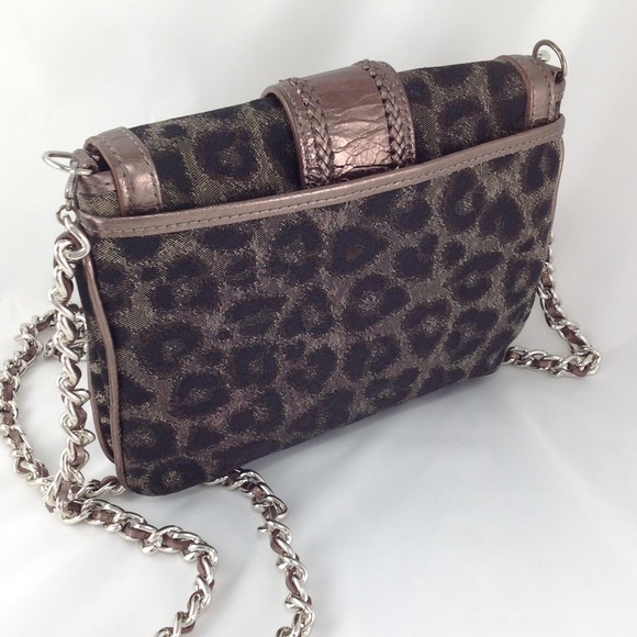 Brighton Leopard Canvas & Leather Crossbody Bag - Picture 2 of 11